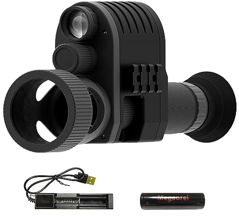 doorslay Nachtsichtgerät, 4X Digitaler Zoom Nachtsicht Monokular, 1080p Infrarot Nachtsichtgerät, Nachtsichtbrille mit IR 850 nm, für Jagd, Camping, Reisen, Jagdüberwachung und Wildtierbeobachtung