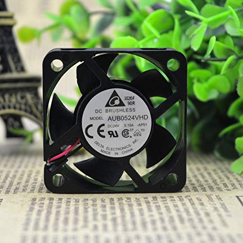 AUB0524VHD 5020,Server Cooler Fan DELTA AUB0524VHD 5020 24V 0.15A, inverter Cooling Fan for 2-wire