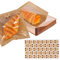 100 Stück Toastbeutel Kraftpapier Tüten Brottüten Papier mit Klarem Fenster Fettdichte Imprägniern Papiertüten für Lebensmittel Tüten aus Zellophan für Snacks, Mittagessen und Bäckertüte (braun)