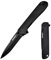 TONIFE Rising Star Coltello Pieghevole da Esterno con Clip da Tasca, Lama 8Cr14MoV e Manico in G10 per Coltelli Piccoli Coltello da Campeggio (Nero + Nero Titanio)