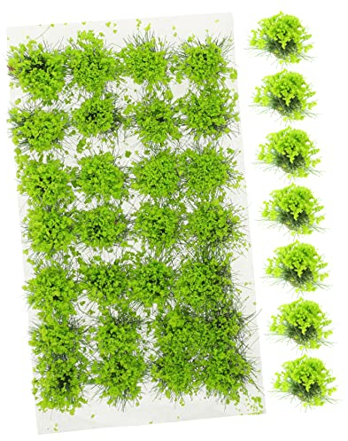 Yardwe 1 Schachtel Blütenhaufen-Modell Kunststoff Pflanz Modell Statische Grass Miniatur Pflanzen Wargaming Modell Bäume Static Grass Tuft War World Grasbüschel Material Sandkasten Harz