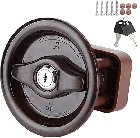 KIMISS Serratura per Porta del Bagno, Camper, Rimorchio per Yacht, Accessori per Auto, Toilette per Camper con 2 Chiavi per Roulotte