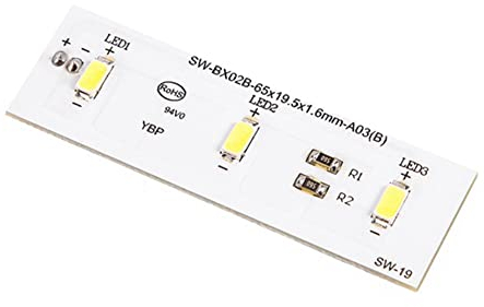 arlote 2PCS SW-BX02B Placa de Luz LED de Repuesto para Refrigerador ZBE2350HCA Barra de Luz SW-BX02B