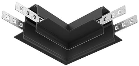 Maytoni Eck-Verbinder mit Einspeisemöglichkeit für Einbauschienen-System Zubehör für Schienen Exility Schwarz Aluminium