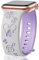 SHOPANDSE Cute Cartoon Two-Tone Engraved Bands Compatible with Apple Watch 38mm 40mm 41mm 42mm 44mm 45mm 49mm Men Women,Soft Silicone Sport Strap for iWatch Ultra Series 9 8 7 6 5 4 3 2 1 SE