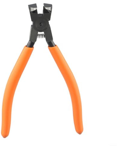 Yuanpgky Pince coupante à angle droit de 150 mm, coupe irrégulière, pour serre-câble, modèles en plastique, bijoux, électroniques, 15,2 cm, design à ressort en métal, prise en main confortable de 15,2