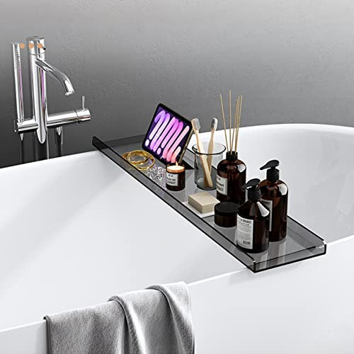 Plateau de baignoire moderne en acrylique noir de luxe pour baignoire de 99,1 cm pour une relaxation ultime