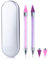 TPZORJX 2Pcs Dotting Pen para Uñas, Gemas de Diamantes Imitación Doble Extremo Cristales Espárragos Recogedores Joyas Pluma Cera, con 2 Puntas Cera Adicionales,Herramienta DIY Nail Art decoración