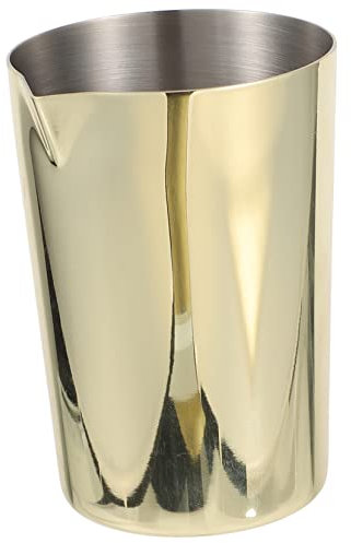 Garneck Jarra De Cóctel De Acero Inoxidable Sin Costuras - Vaso Mezclador Dorado Para Barman - Ideal Para Preparar Cócteles y Bebidas Accesorio Perfecto Para Fiestas y Reuniones