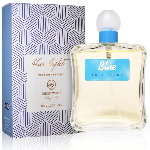 Blue Light Femme - Compatible avec Light Blue. Eau De Cologne Intense 100 ml, Parfum Pheromone pour Femme, Parfum Generique