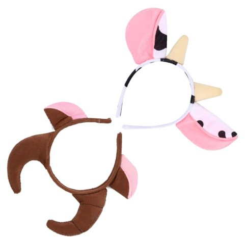 OUNONA 2pièces Bandeaux pour Garçon Fille Serre-têtes pour Bébés et Filles avec Motifs de Créatures de Dessin Animé pour Cosplay et Fête