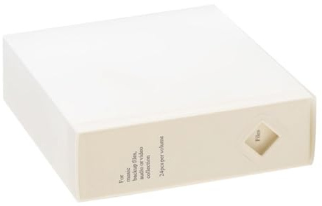 ZnttUu Aufbewahrungsbox für 24 CDs, schützt die Sammlung vor Kratzern und Staub, für Auto oder Home Entertainment Raum, staubdichte CD Box