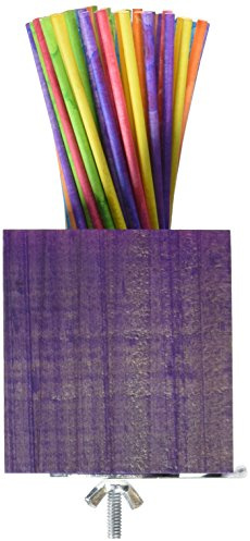 Super Bird Creations SB438 Paper Party Bird Toy with Colorful Lollipop Sticks, XL Bird Size, 7.5” x 3.5”