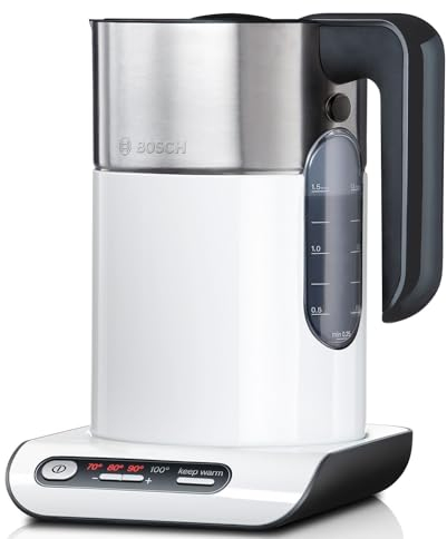 Bosch Styline TWK8611P, 2400 W, 62 Decibeles, Inoxidable, Blanco/Acero