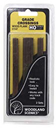 WOODLAND SCENICS C1147 Spur H0 HO 1:87 Überführung Bahnübergang mit Holzplanken Holzbrettern Grade Crossing