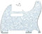 KAISH American Vintage 5 Hole Tele Pickguard TL Guitar Pick Guard Scratch Plate for Tele/Telecaster White Pearl