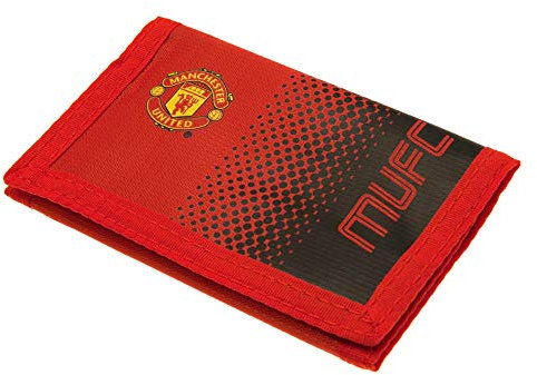 Manchester United FC 2428 Nylon Geldbörse Unisex Kinder rot