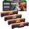 Cool Toner Kompatibel Tonerkartusche als Ersatz für HP 305X 305A Laserjet Pro Color M475dw M451dn M475dn M451nw M451dw M351a M375nw CE410X CE411A CE412A CE413A (Schwarz Cyan Gelb Magenta, 4er-Pack)