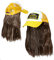 Mega_Jumble® Trucker Hat with Hair Hat for 80s 90s Waynes World Hen/Stag Night Out Party Fun Fancy Dress Accessory
