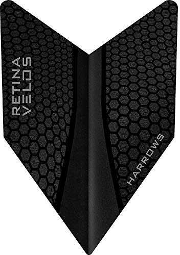 Harrows Retina Velos - Dart-Flights – extra stark (Schwarz X)