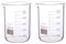 Rocwing - Messbecher aus Borosilicate 3.3 Glas (500ml, 2 in a pack)