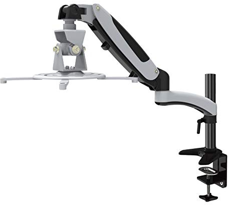HFTEK - Support de bureau universel avec pied pour vidéoprojecteurs et projecteurs - Inclinable - Orientable (GP12DW)