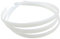 12 Stück Stirnbänder Ungiftig DIY Stirnbänder Breit Keine Zähne Stirnband Haarreifen Haarschmuck für Frauen Mädchen Dame (Weiß)