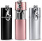 Yosemy Lot de 3 cendriers de poche anti-odeurs - Cendrier de voyage pour les déplacements - Cendrier à emporter (noir + rose + argent)