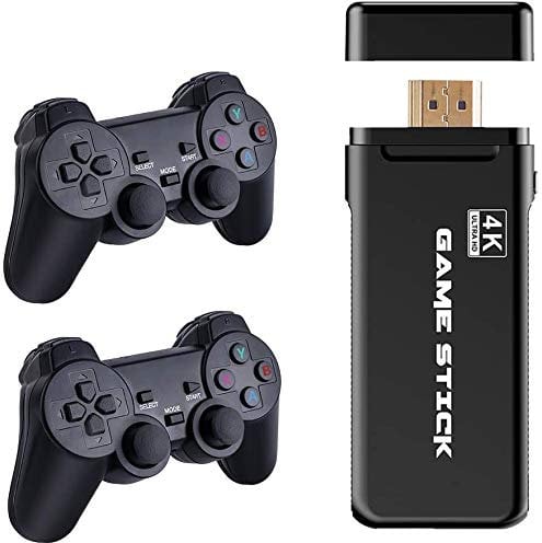 Wireless Game Joystick Controller, 4K 32G 3500 Classic Game Stick Video Game Console Mini Retro Controller HDMI Output Dual Player 2.4G USB Wireless Console