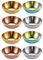 BESTonZON 8 Stück Edelstahl Dip Schalen Runde Gewürzgerichte Sushi Tauchschale Untertassen Schüssel Mini Vorspeisen Teller Gewürz Teller Untertassen Teller