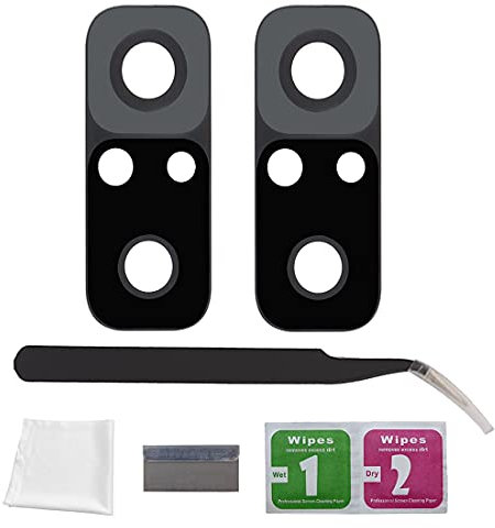 Eonpam 2 Pack Cristal Cámara para Xiaomi Redmi Note 10 / Redmi Note 10S Lente Camara Trasera Reemplazo de Vidrio + Kit de Reparación