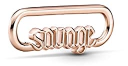 Pandora, Women’s Rose Gold Not a gem Me Charm, Rose Gold, 8,9mm - 789659C00