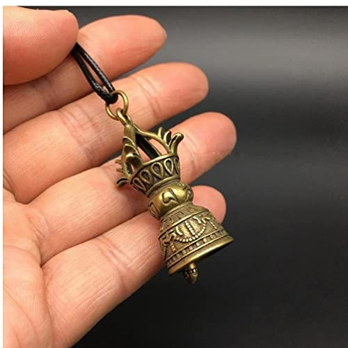 Stakee Sammelnde Chinesische Messing Geschnitzte Tibetische Buddhismus Kupferstößel Glocken Exquisite Kleine Anhängerstatue