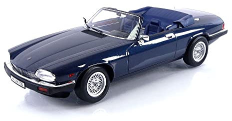 Norev Jaguar XJ-S Cabrio 1988 dunkelblau metallic Modellauto 1:18