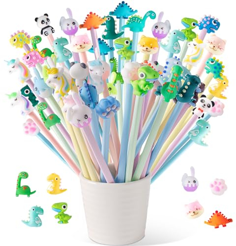 38 Pezzi Matite Animali Colorate Regalo, Gadget Compleanno Pensierini per Bambini Dopo Festa