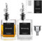Mamiddle Set de Bouteilles d'Huile et de Vinaigre pour la Cuisine (Argent-280ml)