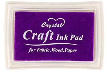 Ancwzoz Stempelkissen für Kinder Waschbar für Gummistempel Papier Scrapbooking, Lila