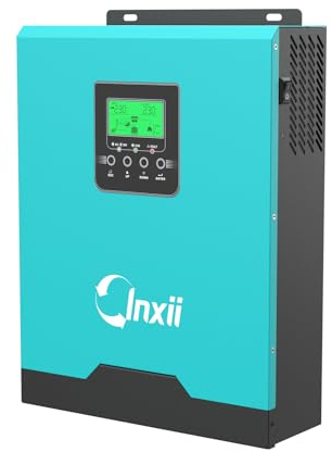 Inxii 2400W Hybrid Wechselrichter DC 24V zu AC 230V, 3KVA/2400W Off-Grid Reiner Sinus Wechselrichter mit 40A MPPT Solarregler für Heimsolarsysteme, Mehrere Arbeitsmodi