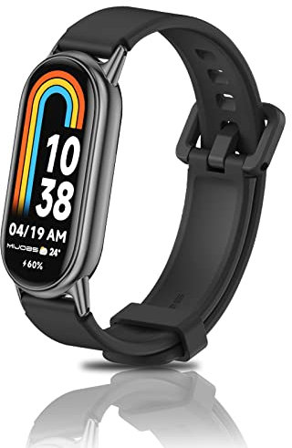 MIJOBS Mi Band 8 Armband, Weiches-Atmungsaktives Sportarmband, kompatibel mit Xiaomi Mi Band 8 Silikonarmband Ersatzarmband-Zubehör