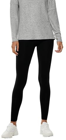 ONLY Live Love Life Leggings Donna Leggings Nero 95% Cotone, 5% Spandex Slim Fit