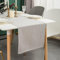 Simurq Tischläufer Modern | Abwaschbar, Wasserabweisend, Lotuseffekt | Outdoor, Pflegeleicht | Grau | Table Runner Tischband (Grau, 30x120 cm)