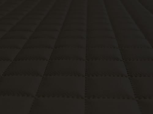2,5 Meter Kunstleder Gesteppt 11 Schwarz