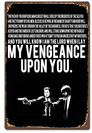 Pulp Fiction Quote American Film Movie Vintage Retro Metal Tin Sign 8X12 inches