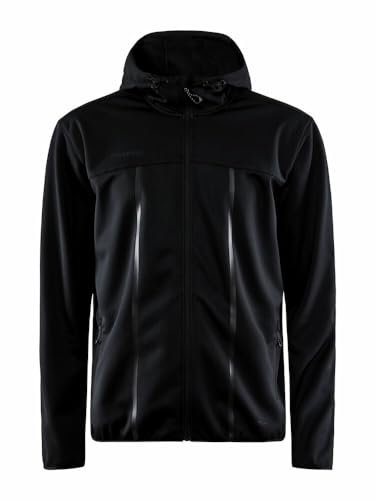 Craft ADV EXPLORE Softshelljacke für Herren XXL | Black | Winddichte, wasserabweisende Softshelljacke Herren für den täglichen Gebrauch | 2 Seitentasche, 1 Innentasche | Übergangsjacke Herren