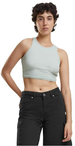 Urban Classics Damen Ladies Cropped Rib Top