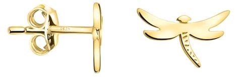 SOFIA MILANI - Damen Ohrringe 925 Silber - vergoldet/golden - Libellen Ohrstecker - E2389
