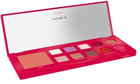 Pupa Pupa Milano Damen-Make-up-Palette, 11,3 g, Rot 003
