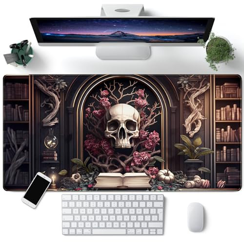 CYZFF Goth Schreibtischunterlage, Gothic, Großes XXL Gaming-Mauspad, Erweiterte Tastaturmatte, 80 x 40 cm, für Laptop, Computer, Büro