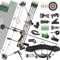 ZSHJGJR Compoundbogen Set Erwachsene 25-60 lbs Bogenschießen Bogen Jagd Jagdbogen Sportbogen Pfeil und Bogen Set mit Zubehör Compoundbogen für Rechtshand Linkshand (Wüsten-Grau, Rechtshänder)