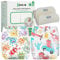Kolo wiederverwendbare Windeln - waschbares Stoffwindel-Set: 2 waschbares Einstellbare Stoffwindel mit 2 Bambuseinlagen. Stoffwindeln 100% umweltfreundlich. Design MonsterParty